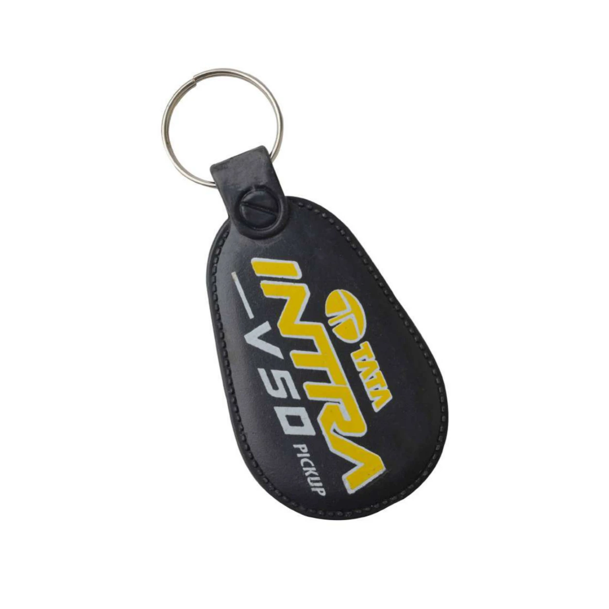 99 Black Oval ABS Plastic Keychain — 99