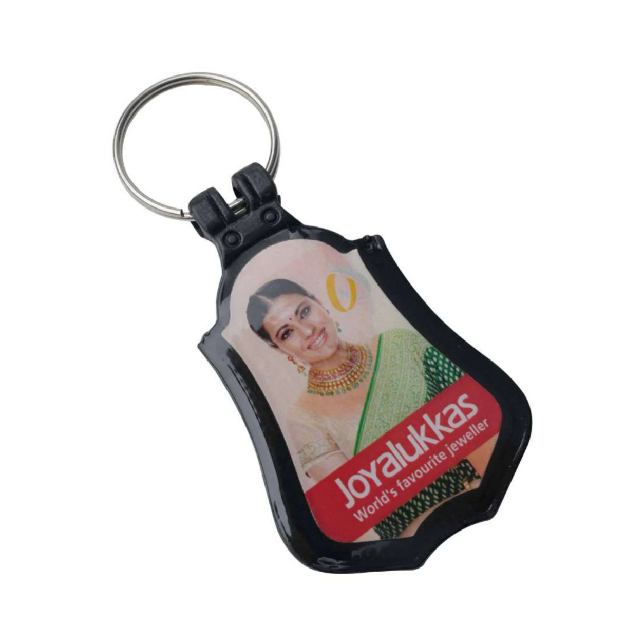 122 Black Ornamental Photo ABS Meena Plastic Keychain — 122